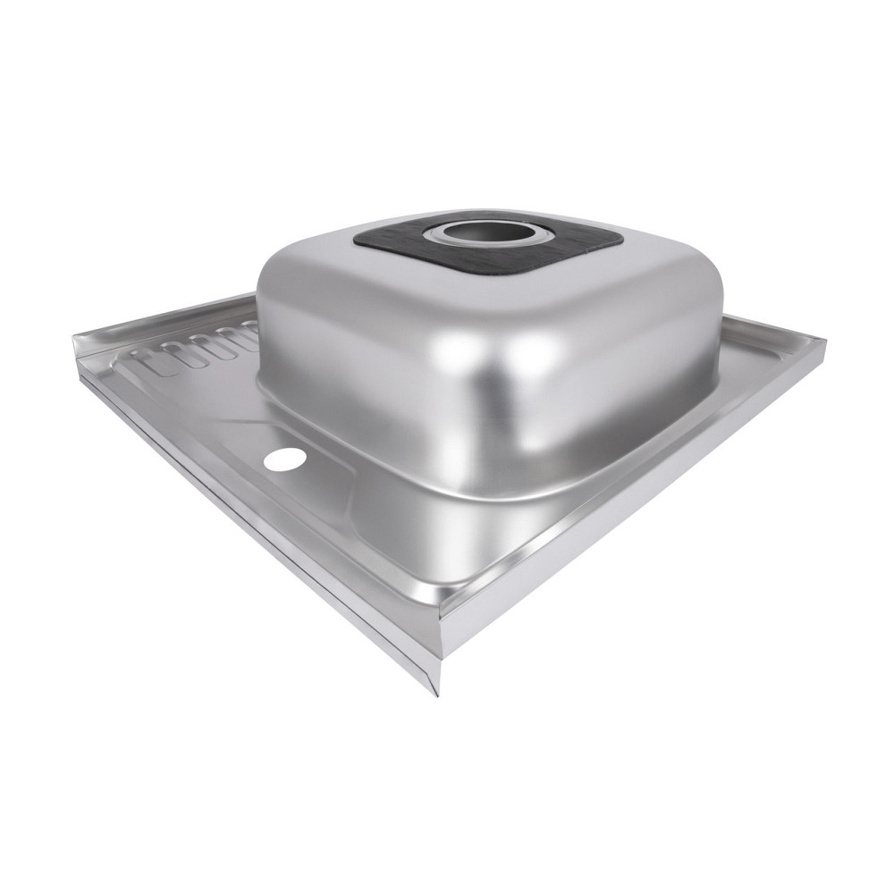 Кухонная мойка Brinex 6060-R 0,6 мм Satin (BRIN6060RSAT06) Киев - изображение 5