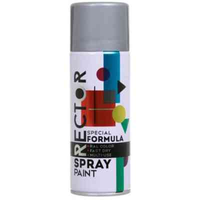 Аерозольна фарба для автомобіля RECTOR універсальна 9006 сріблястий, 400мл (000013233) Вінниця