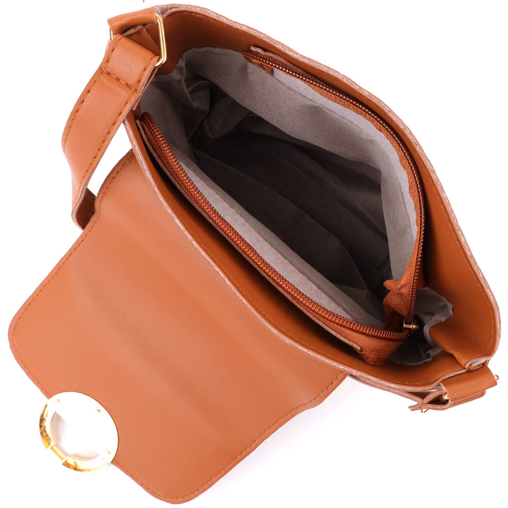 Літня сумка з якісного текстилю Vintage sale_15138 Коричневий Київ - фото 4