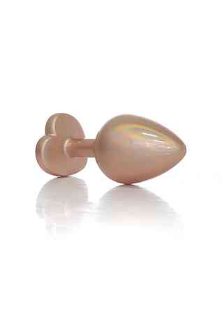 Анальная металлическая пробка Plug-Jewellery Pearl Gold Heart PLUG- Clear M Sex Aura Киев