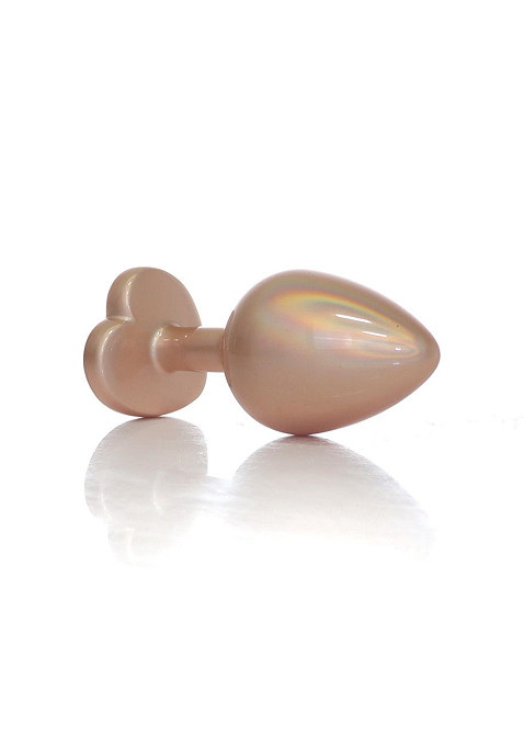 Анальная металлическая пробка Plug-Jewellery Pearl Gold Heart PLUG- Clear M Sex Aura Киев - изображение 6
