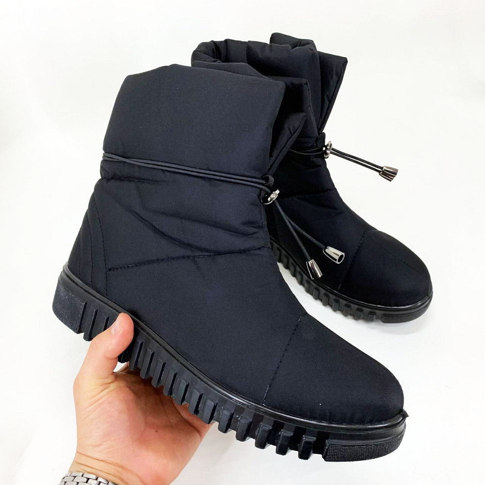 Утеплені валянки жіночі 39р 25, 5см, Жіночі дутики на затяжці калоші піна на хутрі AT-16 Львів - фото 2