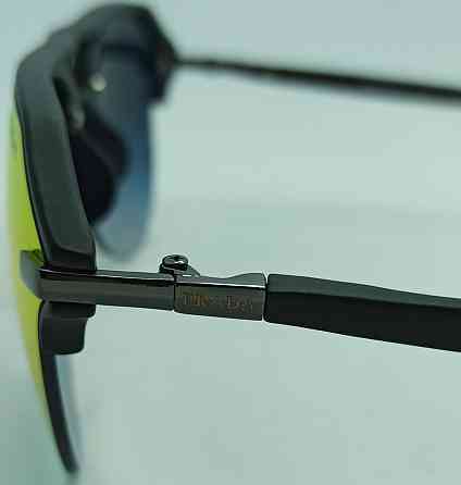 Брендовые очки мужские стильные оранжевые зеркальные капли 1848 Киев