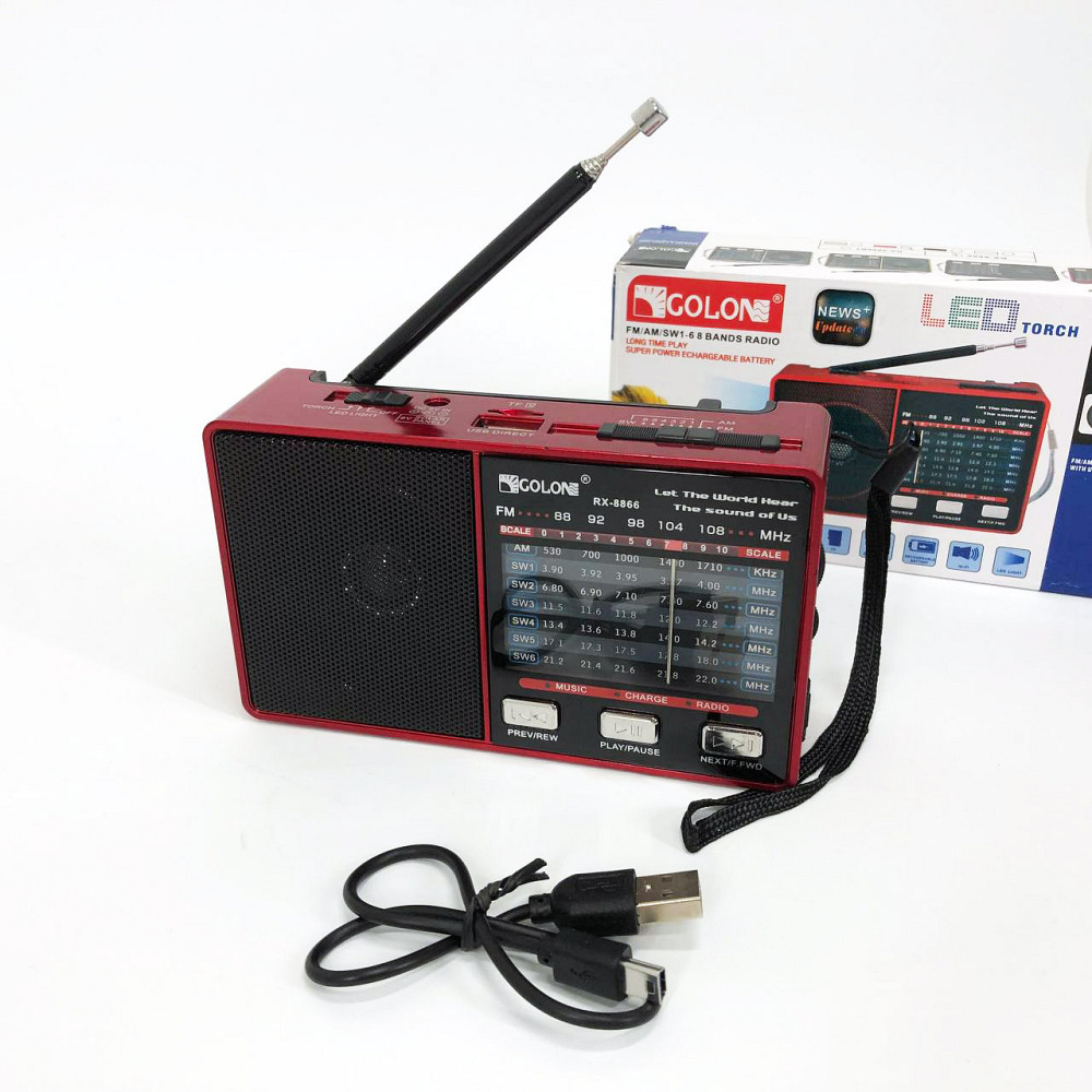 Аналоговий радіоприймач з хорошим звуком, Радіоприймач 220v, Радіо з підтримкою флеш-карт DW-84 Львів - фото 1