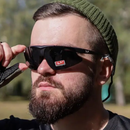 Окуляри тактичні Ray-Ban з 5 змінними лінзами (Чорні) Вінниця - фото 1