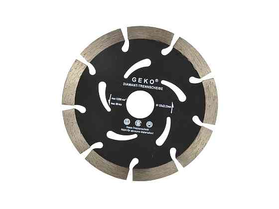 Круг різання алмазний сегментний "GEKO" 125 мм, чорний Київ