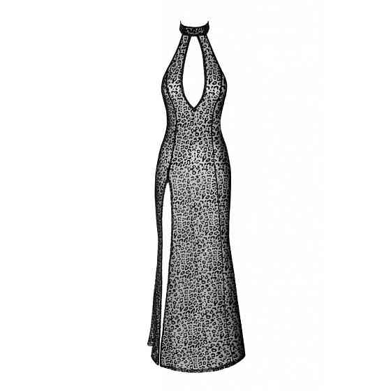 Сексуальное длинное леопардовое платье Noir Handmade F288 Noir Dress long - black - L Sex Aura Киев