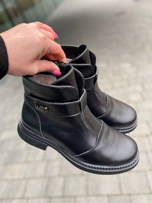 Черевики жіночі Соната Саша чорні (зима, шкіра натуральна) (6135) Коломия - фото 7