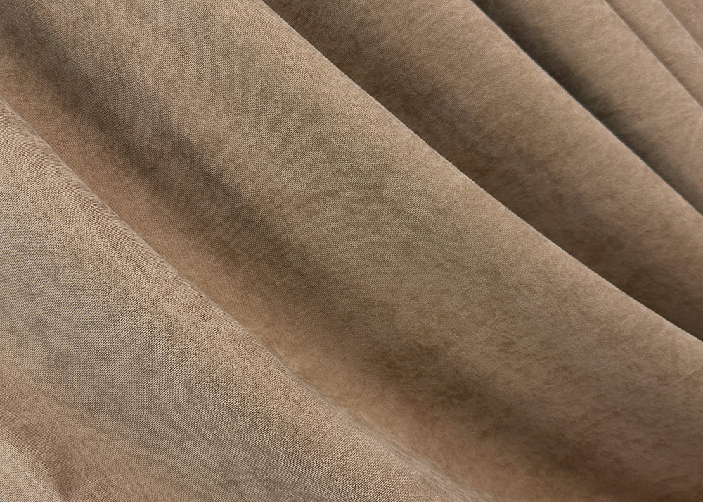 Комплект штор VR-Textil Микровелюр Petek 100х270 2шт и Тюль 400х270 1701ш-1153т Капучино с белым 71-055/2 Киев - изображение 5