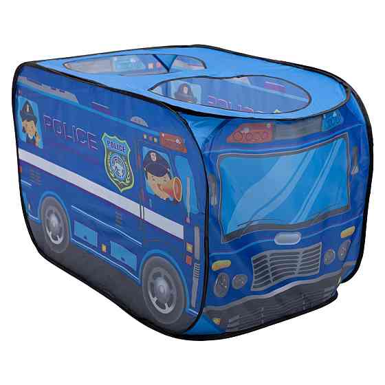 Дитячий ігровий намет «Поліцейська машина» 110×70×66 см намет для хлопчика Синій HP-S-5NDBL Коломыя