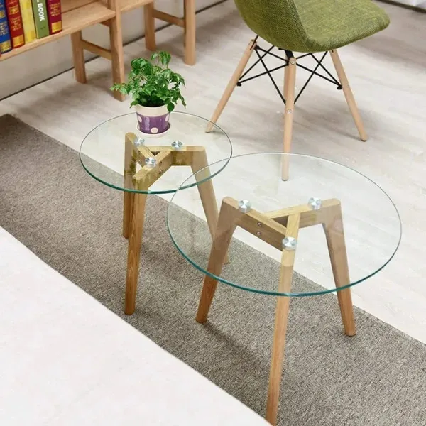 Журнальні столики - комплект Мілан зі скляною стільницею Дніпро - фото 2