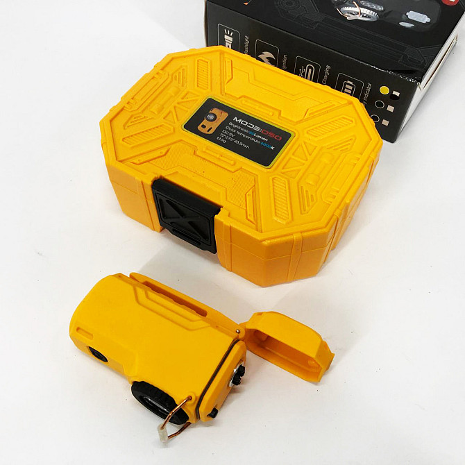 Багатофункціональний армійський ліхтар D50-SMD - індикація заряду, запальничка. TK-978 Колір: жовтий Київ - фото 6