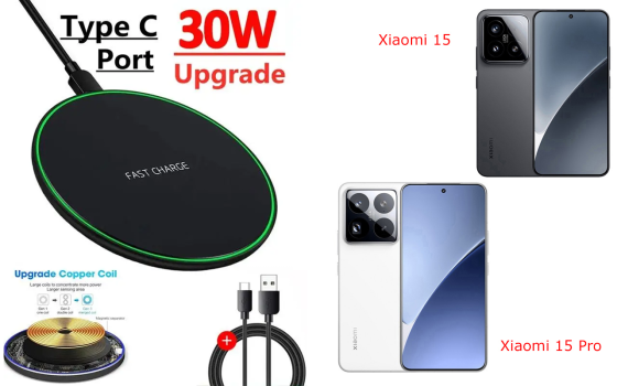 Беспроводное зарядное устройство 30W для Xiaomi 15, Xiaomi 15 Pro Киев
