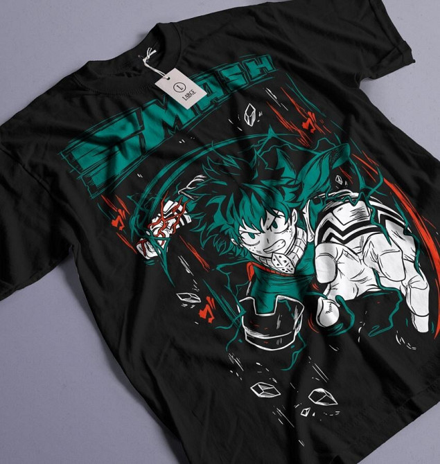 Футболка мужская аниме Аниме Аниме Аниме Аниме оверсайз (S/M/L) Черний AnimeJ1173 Днепр - изображение 6