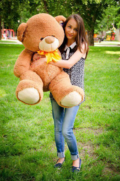 Мягкая игрушка Подарок плюшевый мишка, Плюшевый медведь Бойд 125 см Коричневый Тернополь - изображение 3