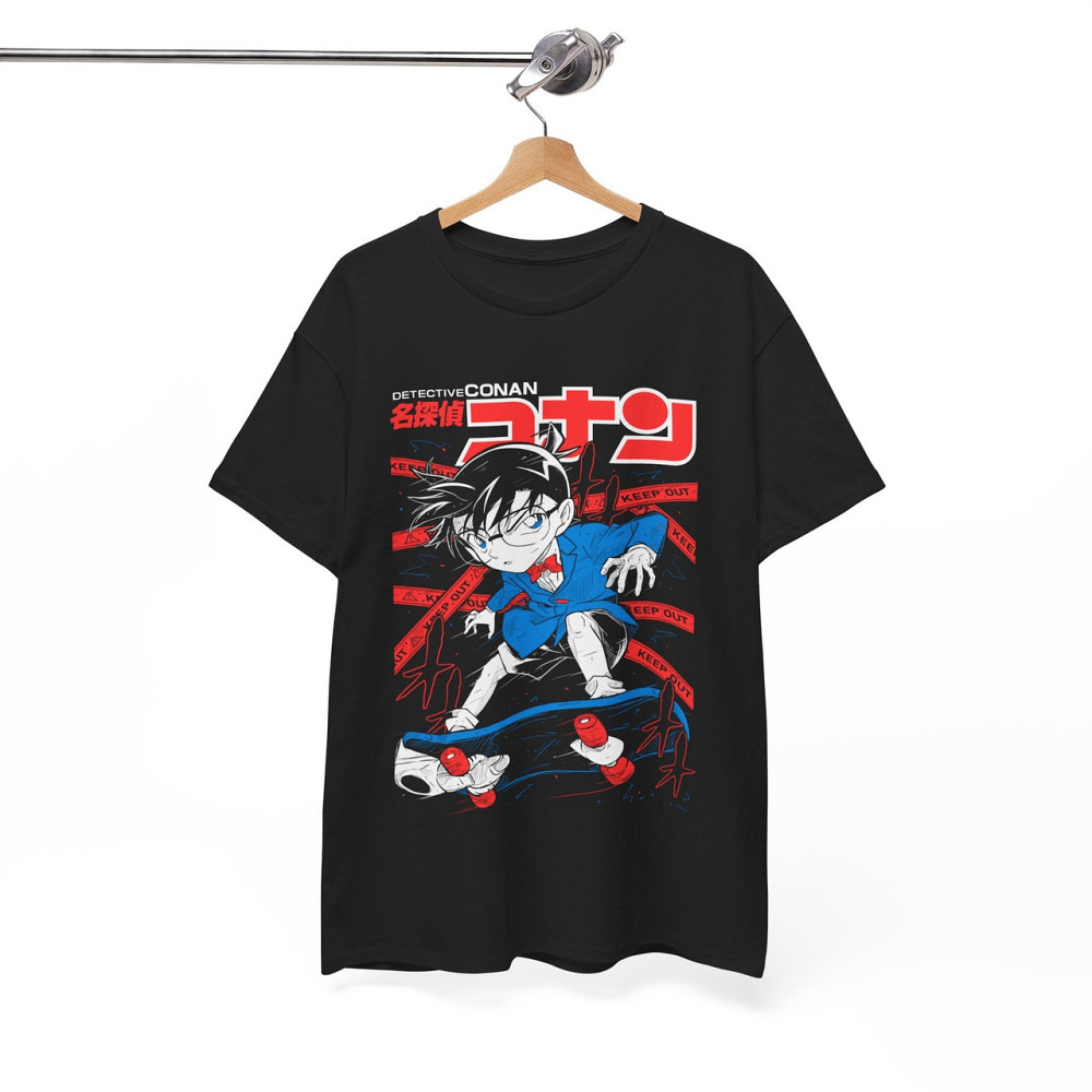 Футболка для мальчика аниме Винтаге Детективе Конан Аниме оверсайз (рост от 165 до 180 ) Черний AnimeJ0552m Днепр - изображение 6