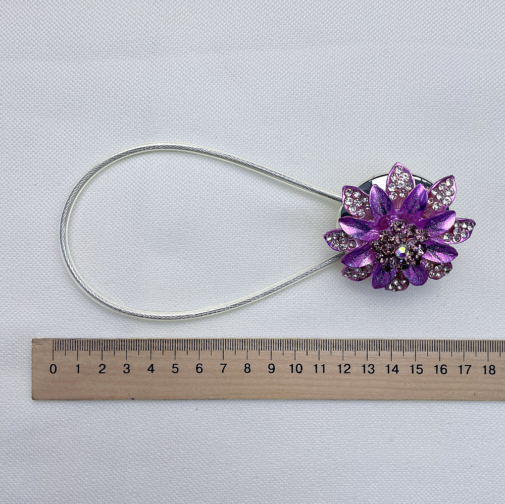 Магніти для штор та гардин "Flowers" набір 2 шт Бузковий (81-193) Київ - фото 7