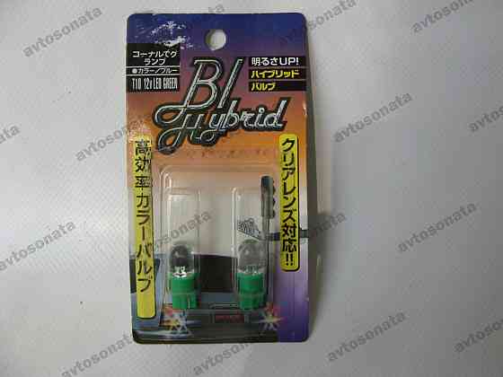 Лампочка без цок.Т10 1LED зелена (пара) Вінниця