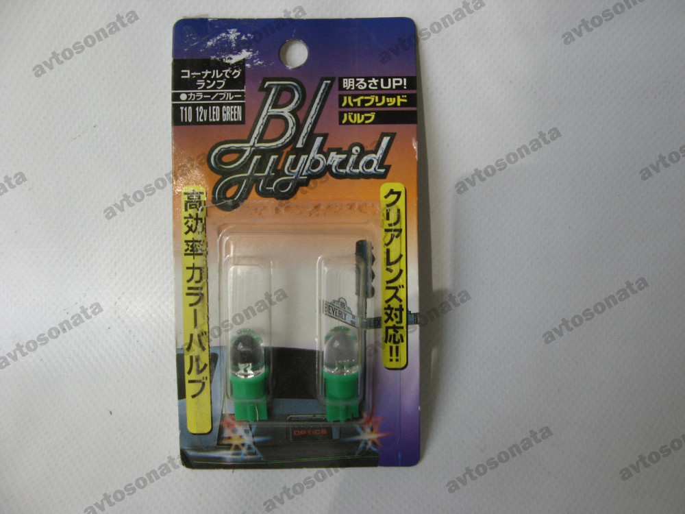 Лампочка без цок.Т10 1LED зелена (пара) Вінниця - фото 2