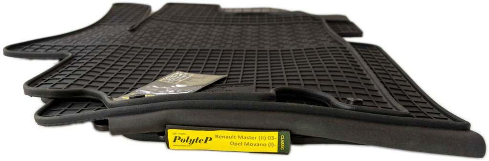 Килимки салону гумові Renault Master (2) /03-/ Opel Movano (I),к-т (3шт.) Київ - фото 1