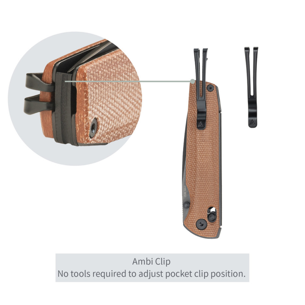 Ніж складаний SRM Terrier 258L-MN2, коричневий Київ - фото 14