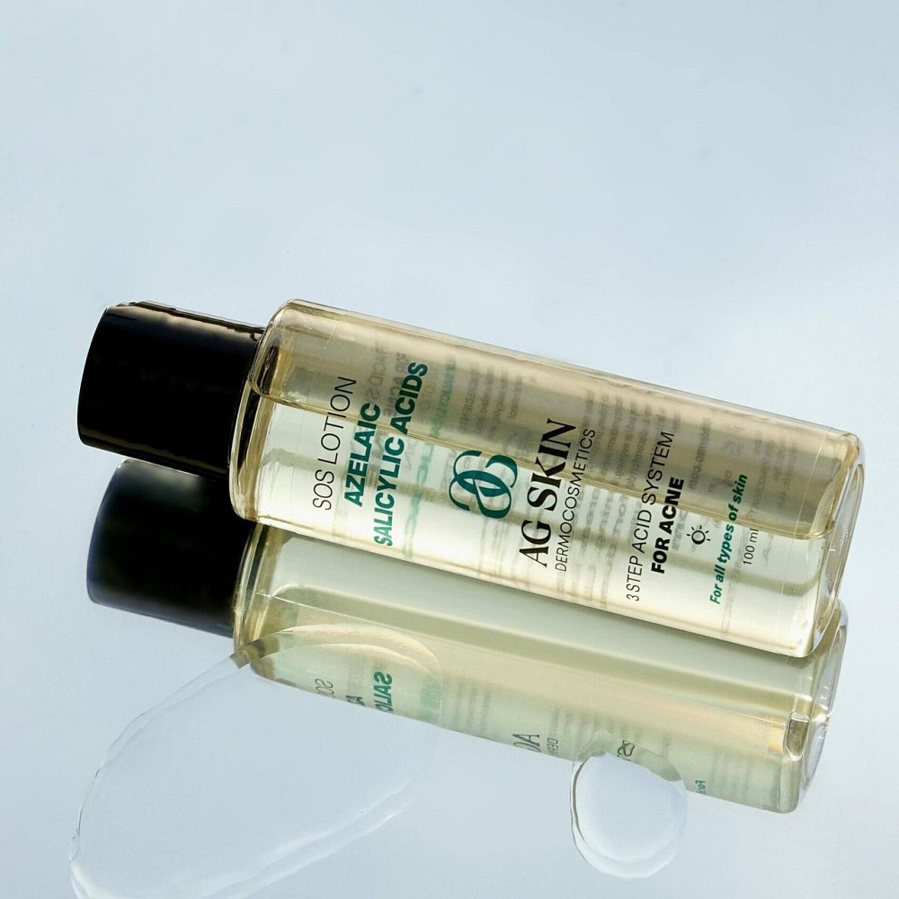 Лосьон с азелаиновой кислотой SOS LOTION AZELAIC SALICYLIC ACIDS AG Skin 100 мл Днепр - изображение 2