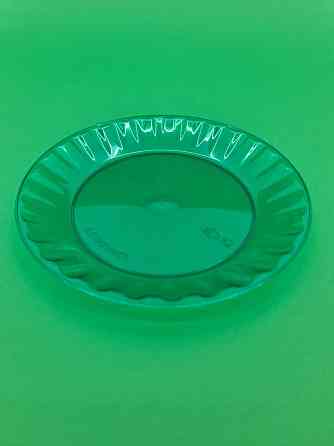 Тарілка одноразова 160 мм Склоподібна Зелена (10 шт) Харків