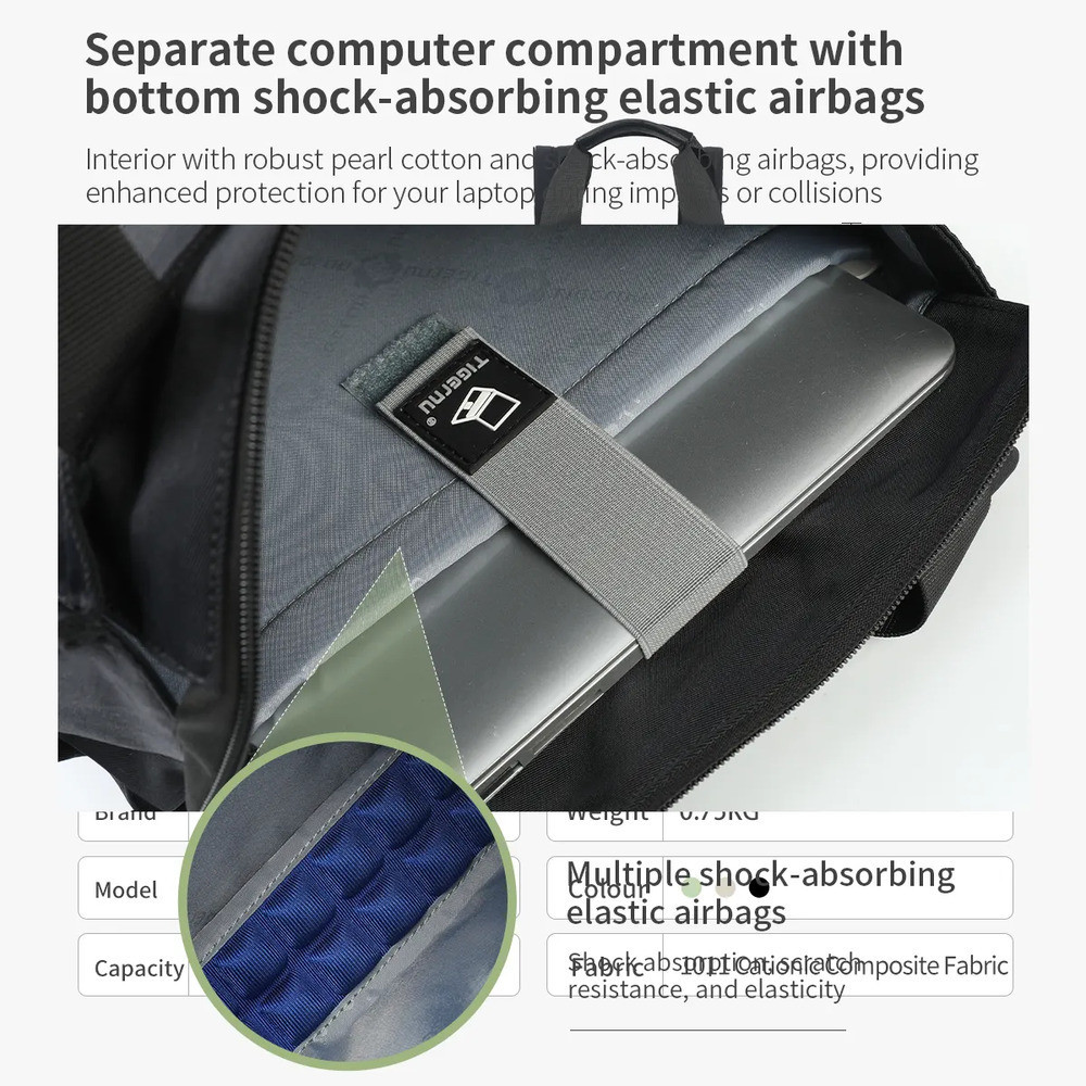 Рюкзак Tigernu T-S8651 14" білий Київ - фото 7