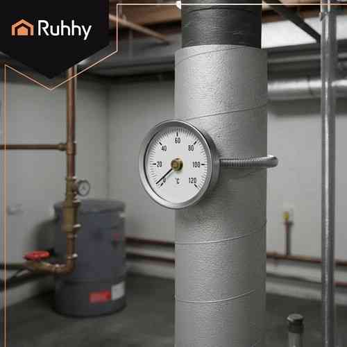 Термометр биметаллический со шкалой для печей с температурой 120°C Ruhhy (26557) Нововолынск