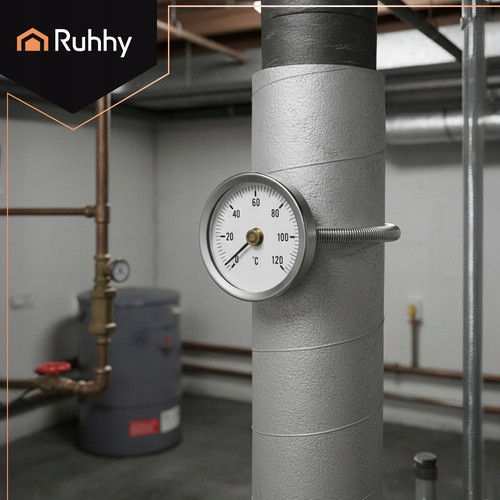 Термометр біметалічний зі шкалою для печей з температурою 120°C Ruhhy (26557) Нововолинськ - фото 3