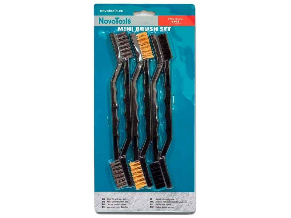 Набір щіток міні 175мм 6шт ТМ NovoTools Київ - фото 1