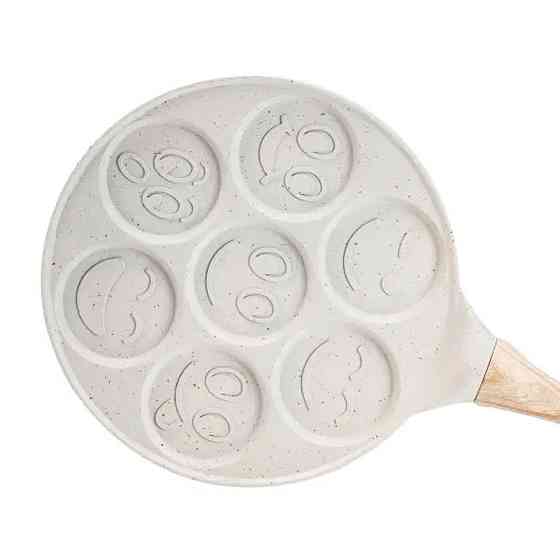 Сковорода смайл Ø 26.5 (см) на 7 секцій для панкейків бежева HP39584W Київ