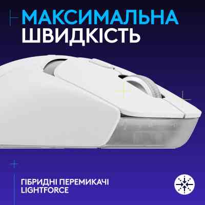 Мишка Logitech G309 Lightspeed Wireless/Bluetooth White (910-007207) Вінниця