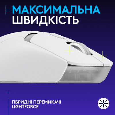 Мышка Logitech G309 Lightspeed Wireless/Bluetooth White (910-007207) Винница - изображение 2