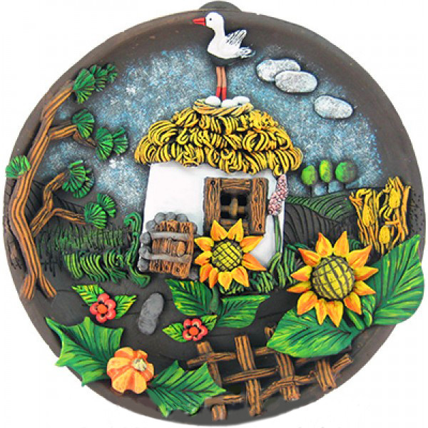 Панно настінне інтер'єрне Укранська хата Київ - фото 1