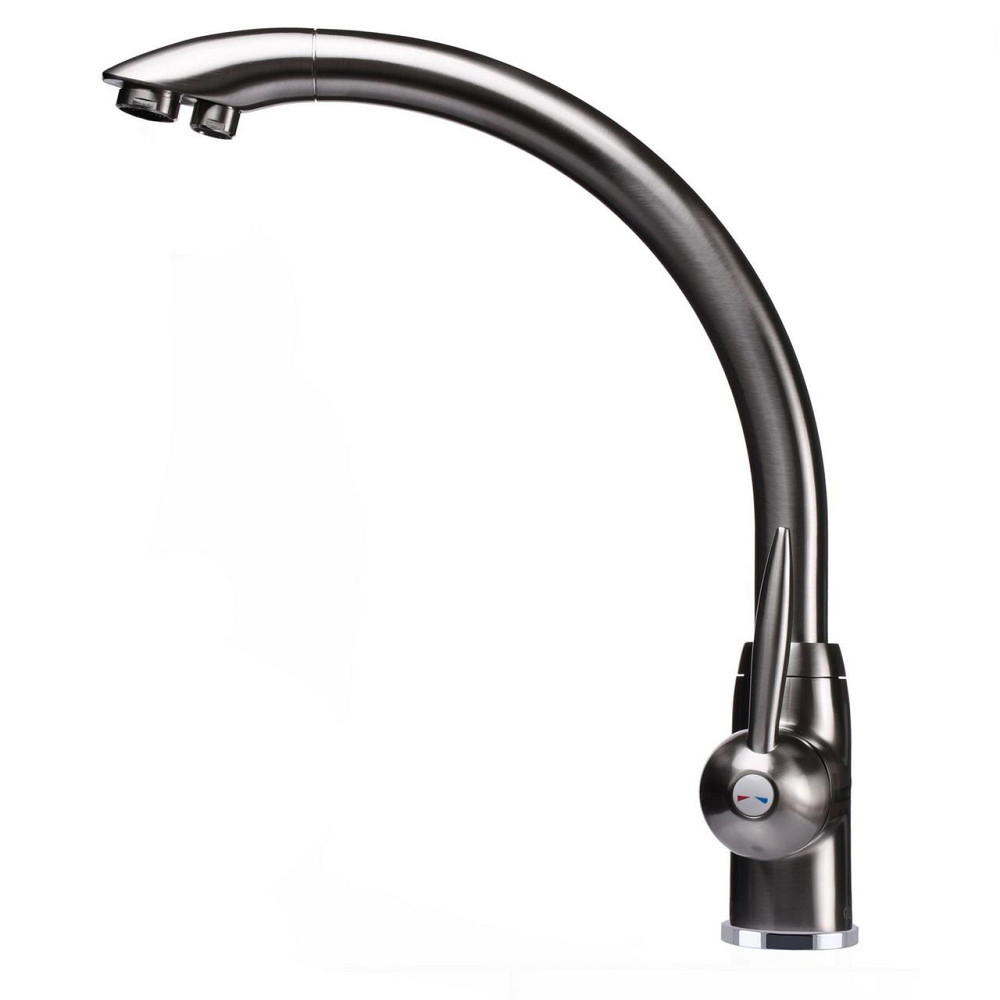 Смеситель для кухни под осмос Globus Lux LAZER GLLR-0777-8-STSTEEL Киев - изображение 3