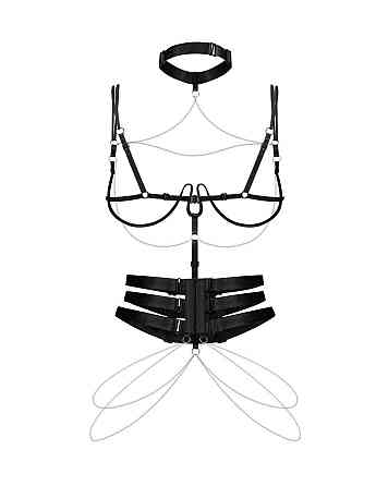 Портупея Obsessive Premis Black harness S/M/L Sex Aura Киев