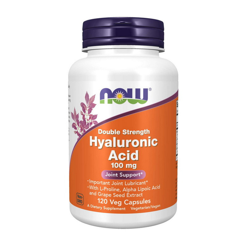 Hyaluronic Acid 100 mg double strength (120 veg caps) Луцьк - фото 1