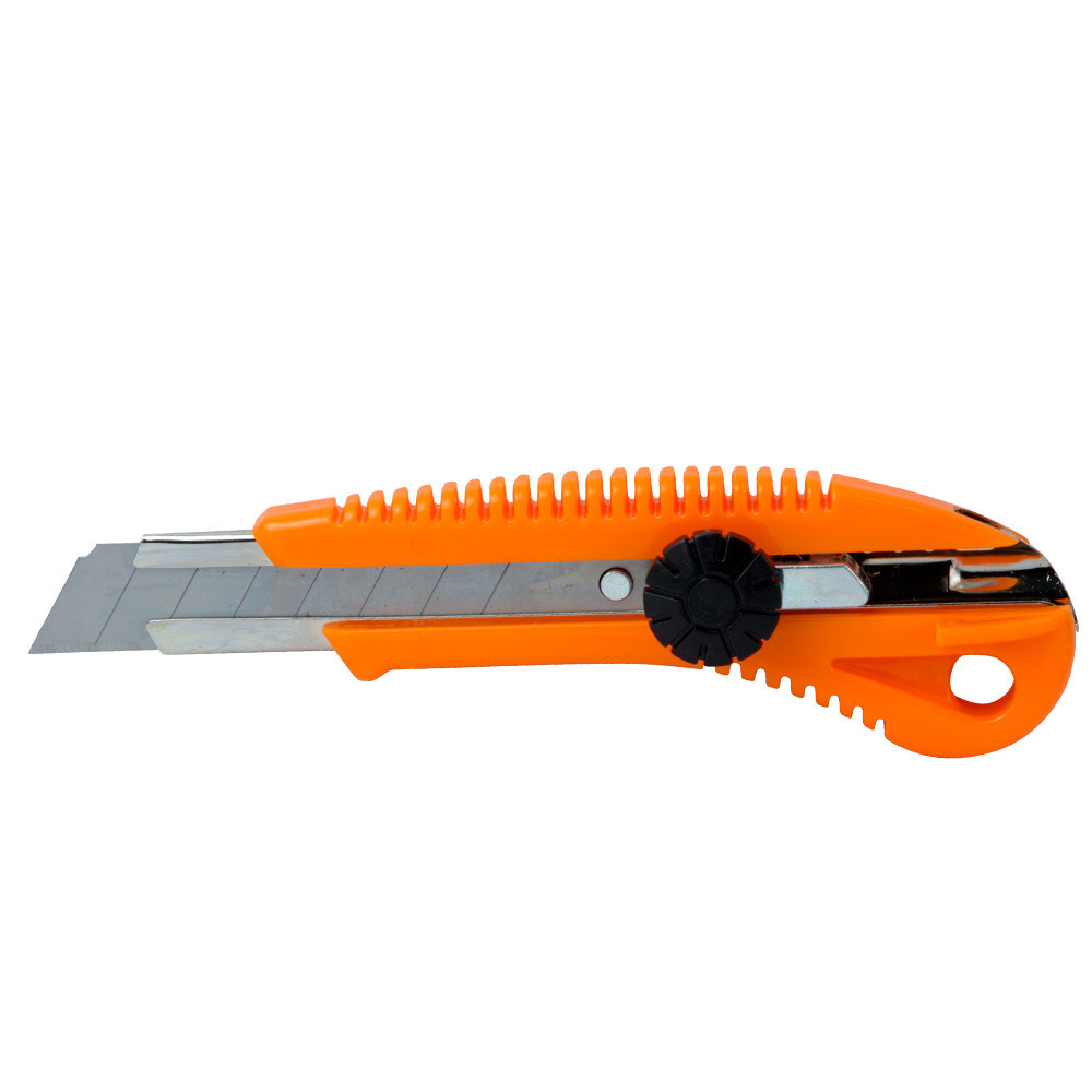 Нож строительный (пластиковый корпус) лезвие 18мм винтовой замок SIGMA (8213031) Киев - изображение 1