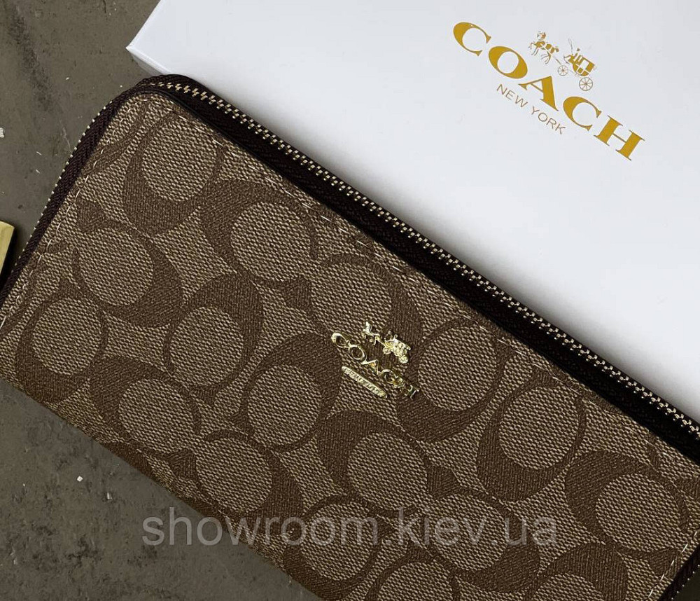 Брендовый женский кошелек на молнии Coach (1377-3) Киев - изображение 2