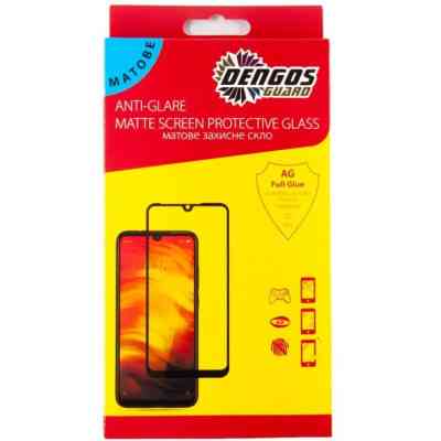 Стекло защитное Dengos Full Glue Matte OPPO A12, black frame (TGFG-MATT-33) Винница