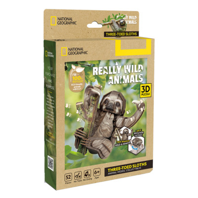 Пазл Cubic Fun тривимірний Дикі тварини Лінивець (DS1175h) Вінниця - фото 2