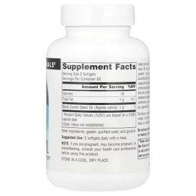 Трави Source Naturals Олія чорного кмину, Black Seed Oil, 120 гелевих капсул (SNS-02757) Вінниця - фото 2
