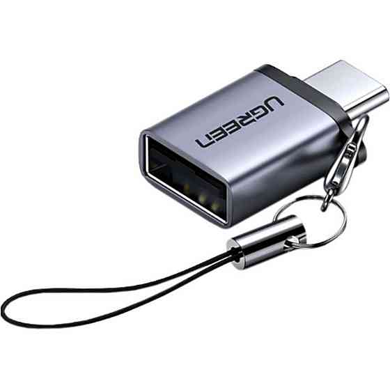 Адаптер UGREEN US270 Type C to USB 3.0 A Adapter Cable with Lanyard (Space Gray) (UGR-50283) Миколаїв