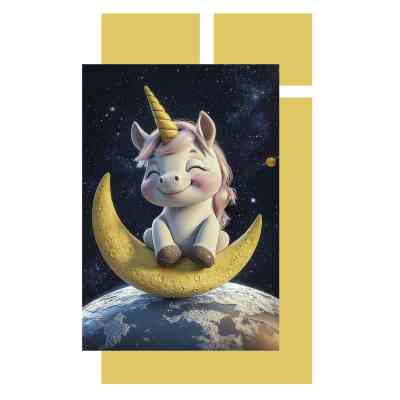 Детский постельный набор Home Line Однорог на месяцы (193167) Винница