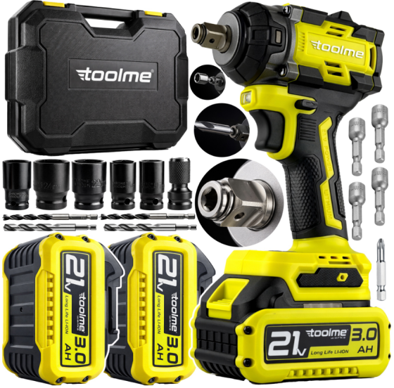 Гайковерт акумуляторний ударний 650Нм Toolme (Польща) Київ