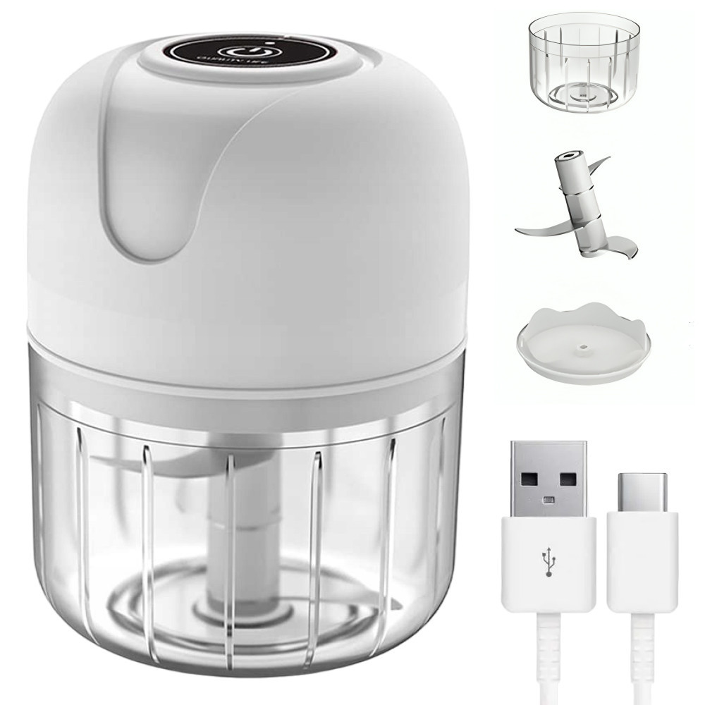 Кухонный мини измельчитель для продуктов,250мл,от USB,Белый SBR Киев - изображение 1