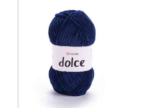 Пряжа Dolce темно-синий 100% микрополиэстр 120м 100г 5шт/уп 756 ТМ YarnArt Solmir Киев