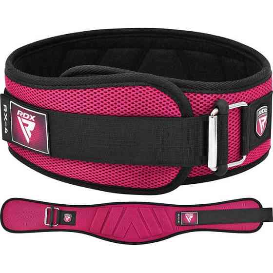 Пояс для важкої атлетики RDX RX4 EVA Curve неопреновий PINK-XS Кам'янське
