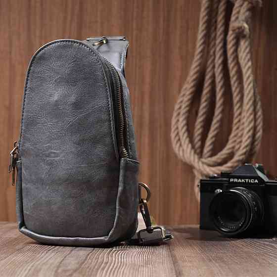 Модна сумка через плече в модному кольорі з екошкіри Vintage 22792 Сірий Київ